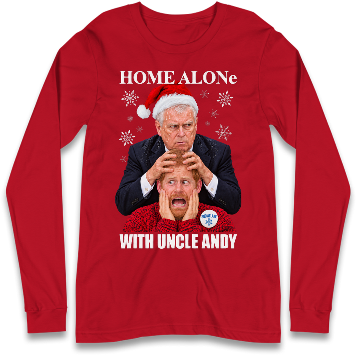 Home Alone Prince Harry Andrew Christmas Long Sleeve T-Shirt