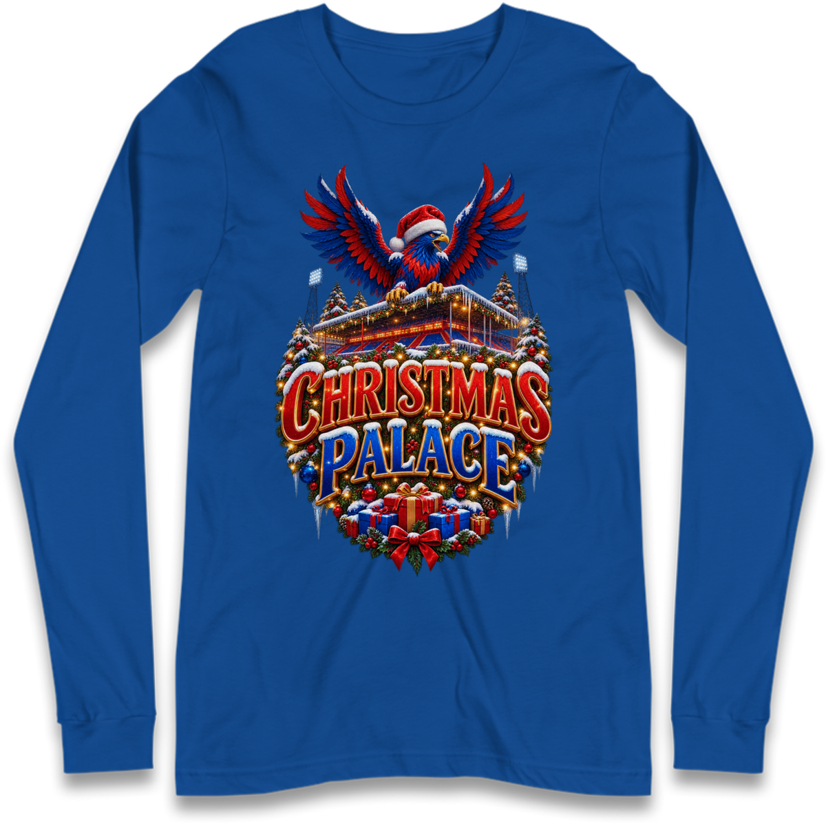 Crystal Palace Football Christmas Long Sleeve T-Shirt