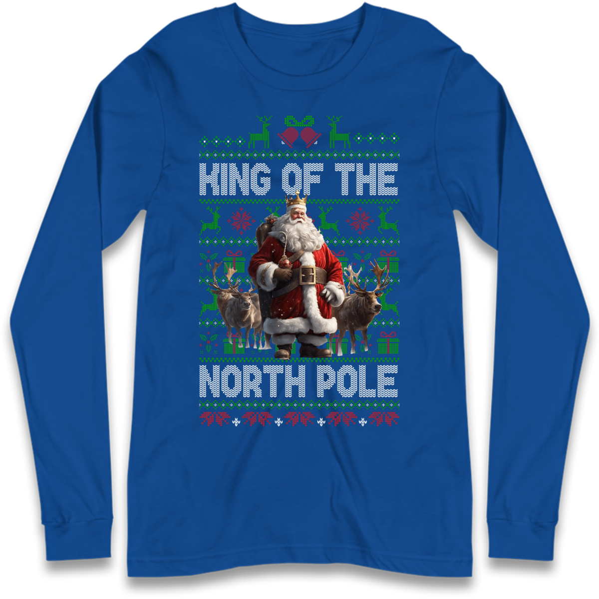 King Santa Christmas Long Sleeve T-Shirt
