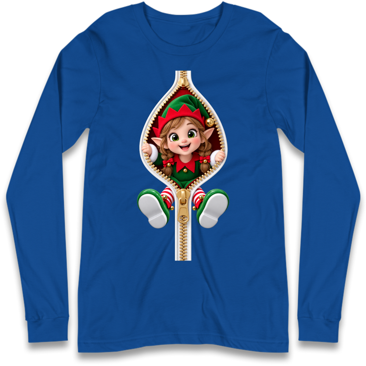 Elf Christmas Jumper Long Sleeve T-Shirt