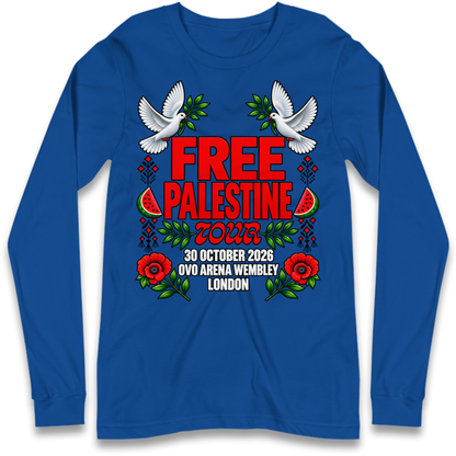 Macklemore and Friends Free Palestine Tour Long Sleeve T-Shirt