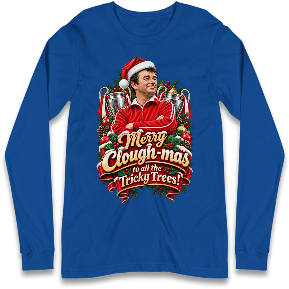 Nottm Forest Football Christmas Long Sleeve T-Shirt
