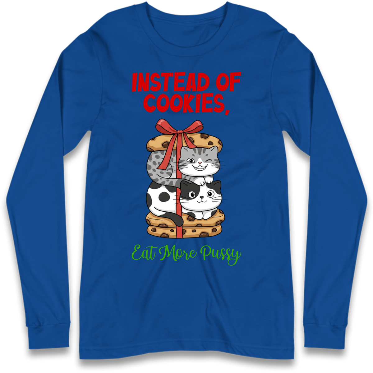 Cheeky Cat Slogan Long Sleeve T-Shirt
