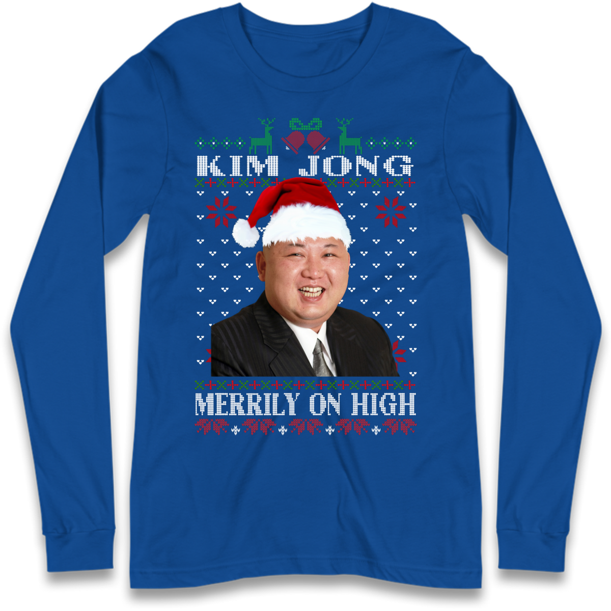 Kim Jong Christmas Long Sleeve T-Shirt