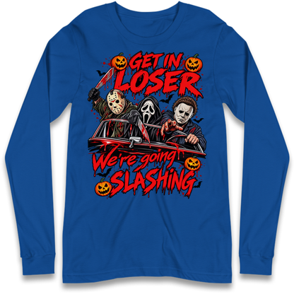Retro Horror Movie Halloween Slasher Villains Long Sleeve T-Shirt