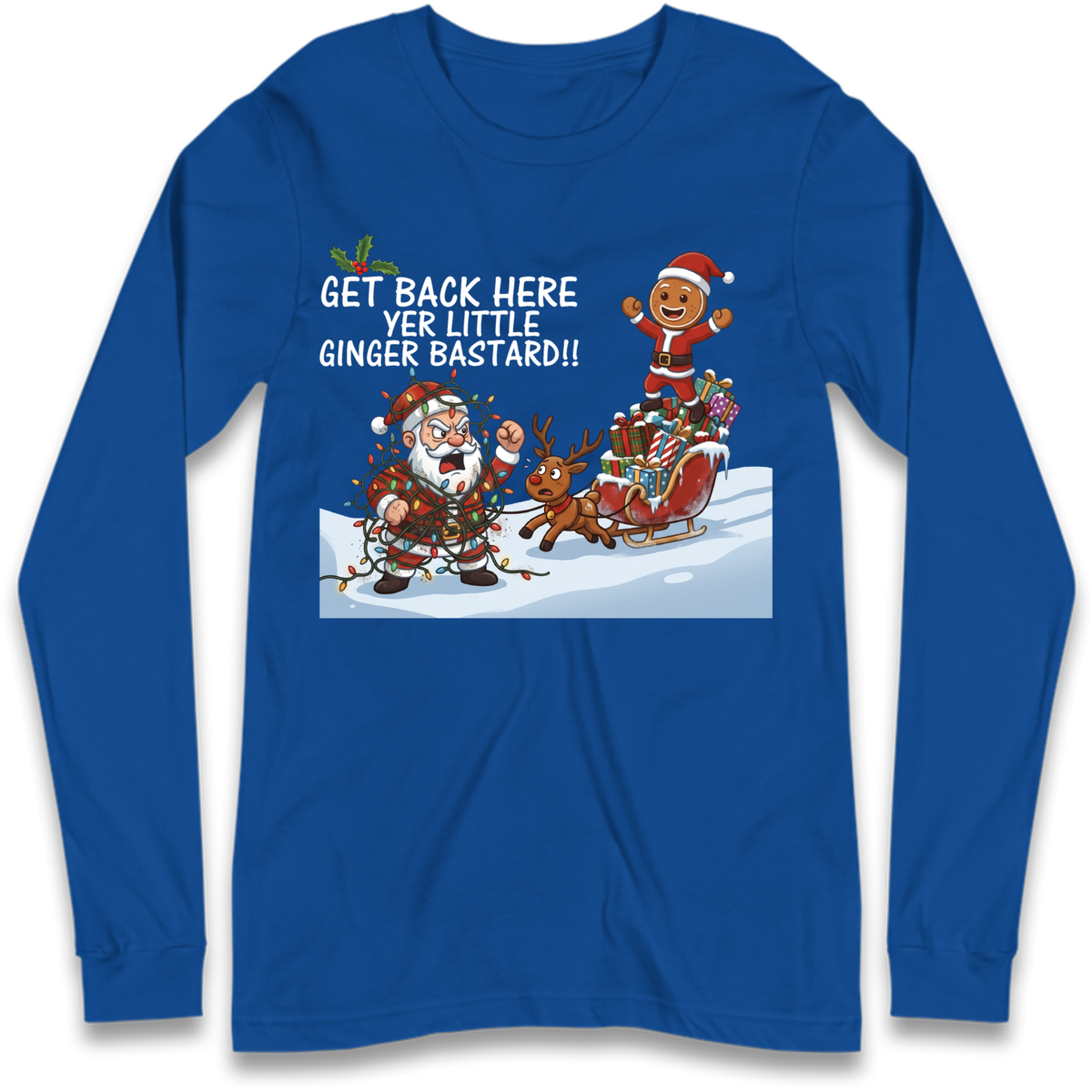 santa joke graphic Long Sleeve T-Shirt