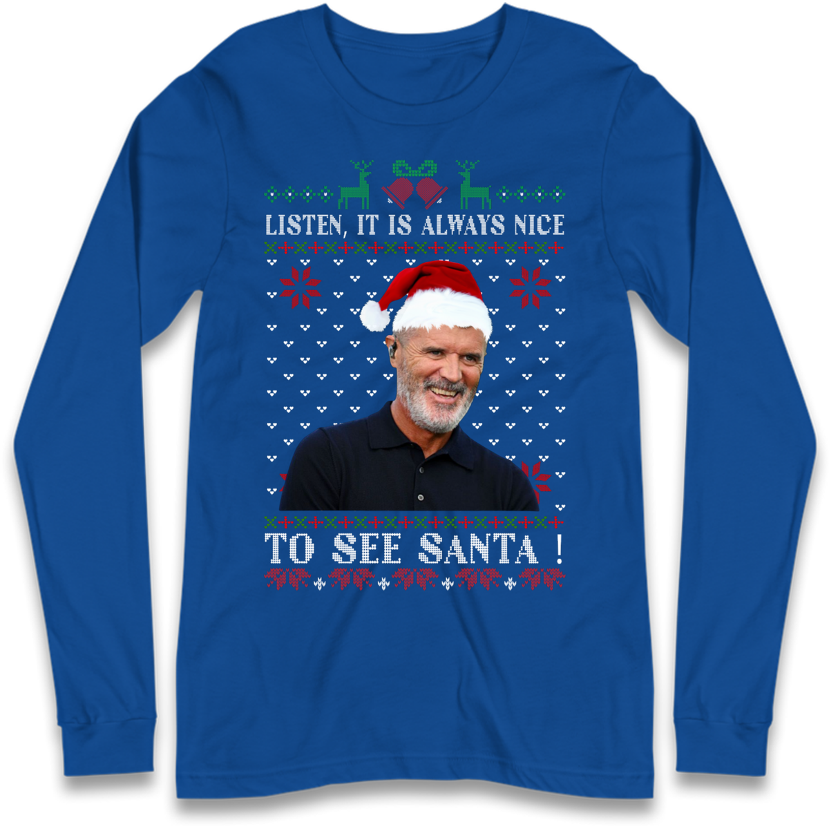 Roy Keane Christmas Long Sleeve T-Shirt
