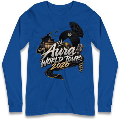 Diljit Dosanjh Aura World Tour 2026 Long Sleeve T-Shirt
