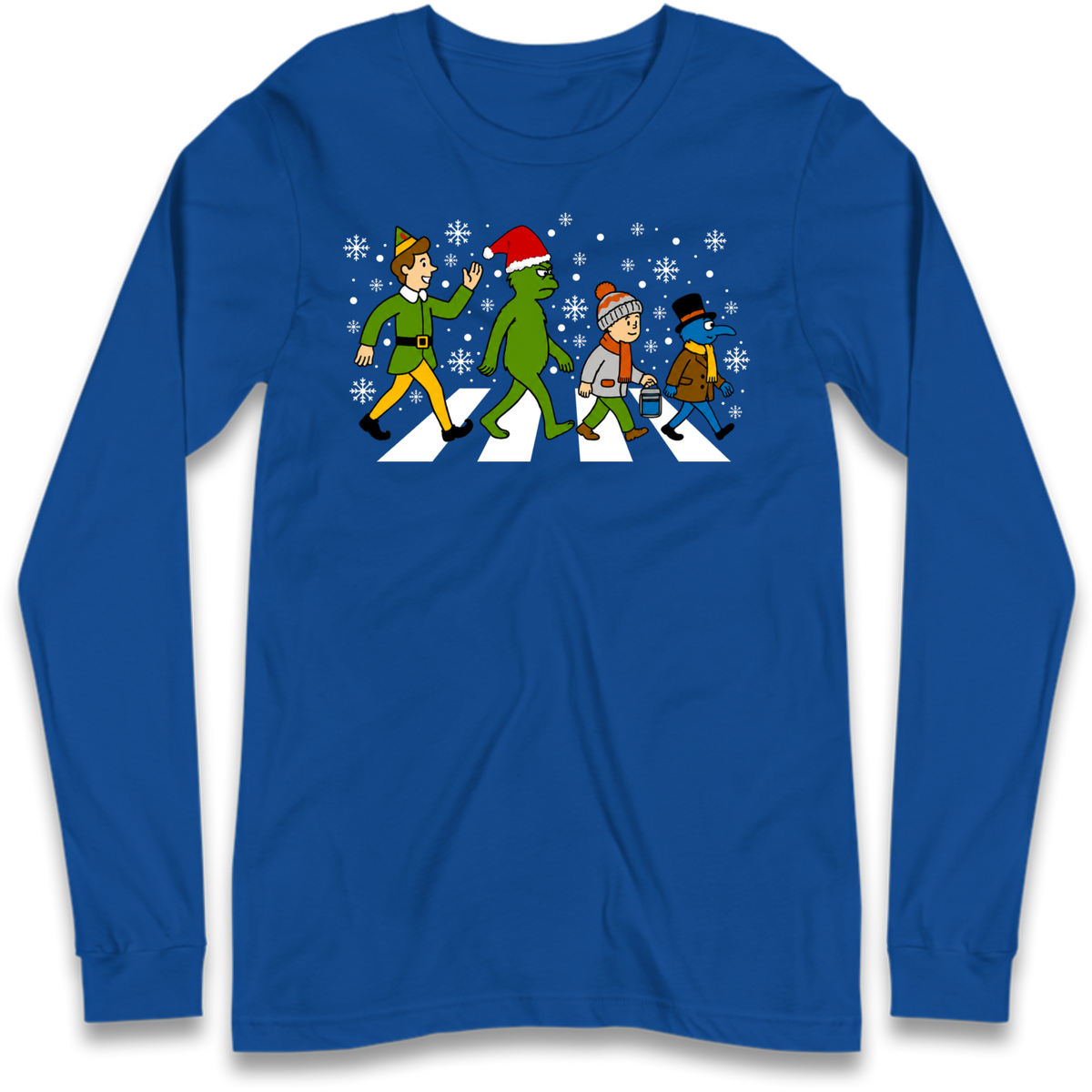 Abbey Road Walk Christmas jumper Long Sleeve T-Shirt