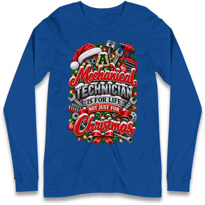 Mechanical Technician Christmas Long Sleeve T-Shirt