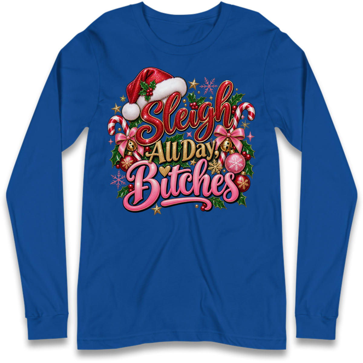 Womens Christmas Long Sleeve T-Shirt