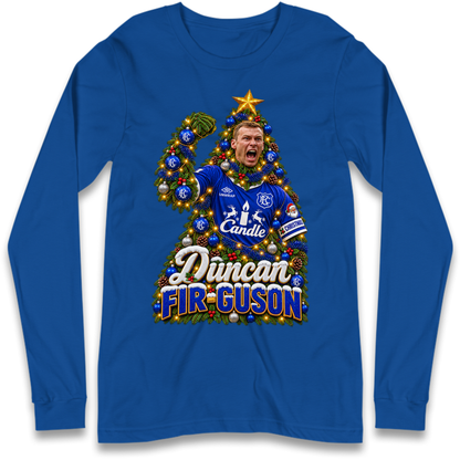 Duncan Ferguson Everton Christmas Long Sleeve T-Shirt