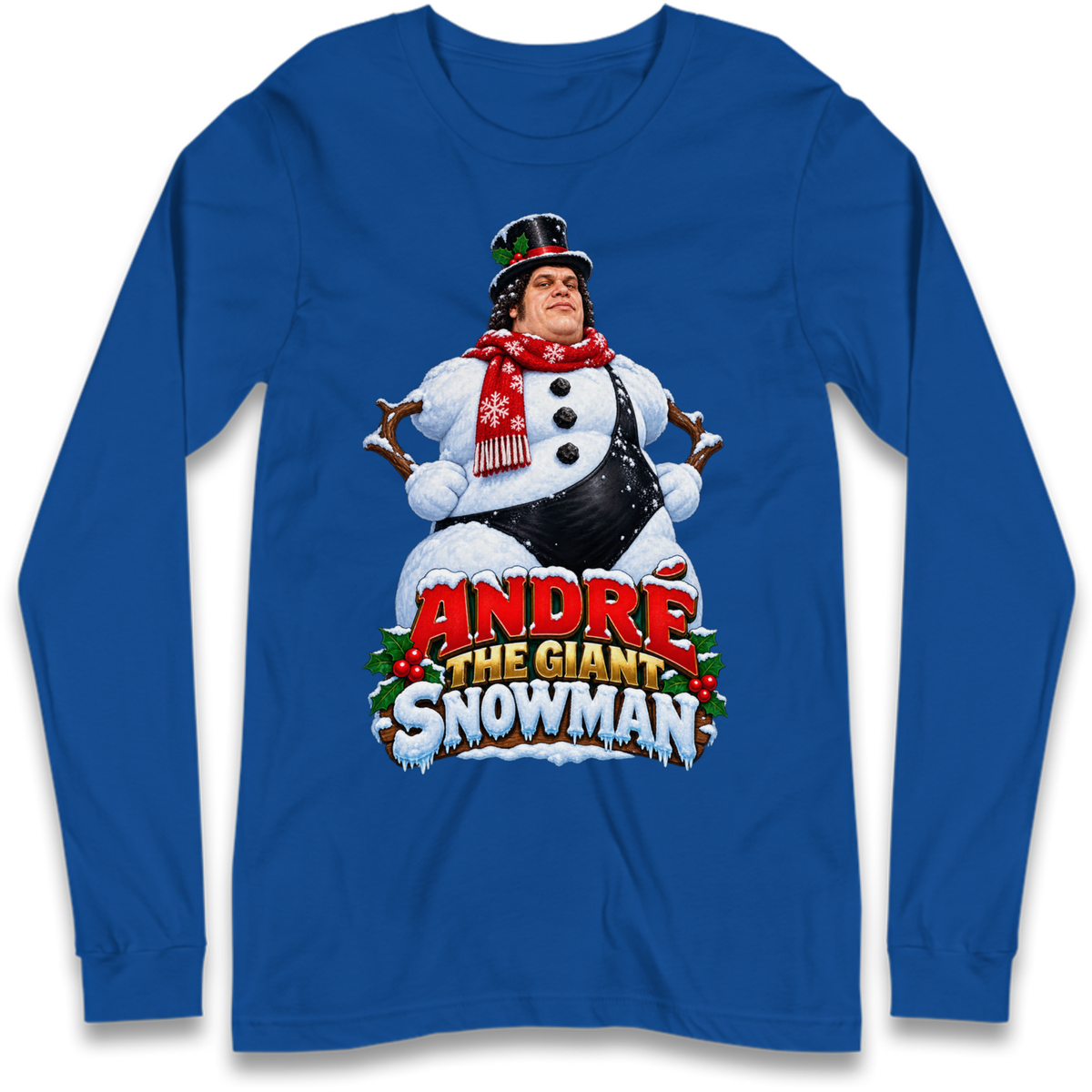 Andre The Giant Christmas Long Sleeve T-Shirt