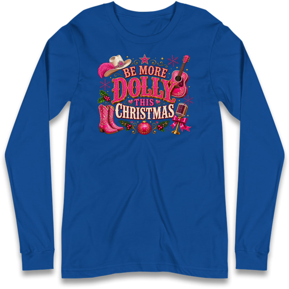 Dolly Parton Christmas Long Sleeve T-Shirt