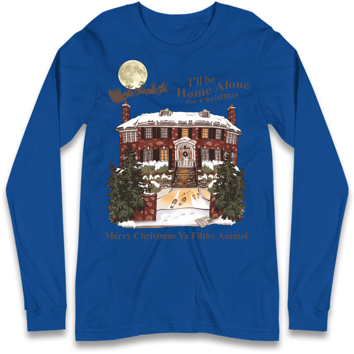 Home Alone Festive Christmas Long Sleeve T-Shirt