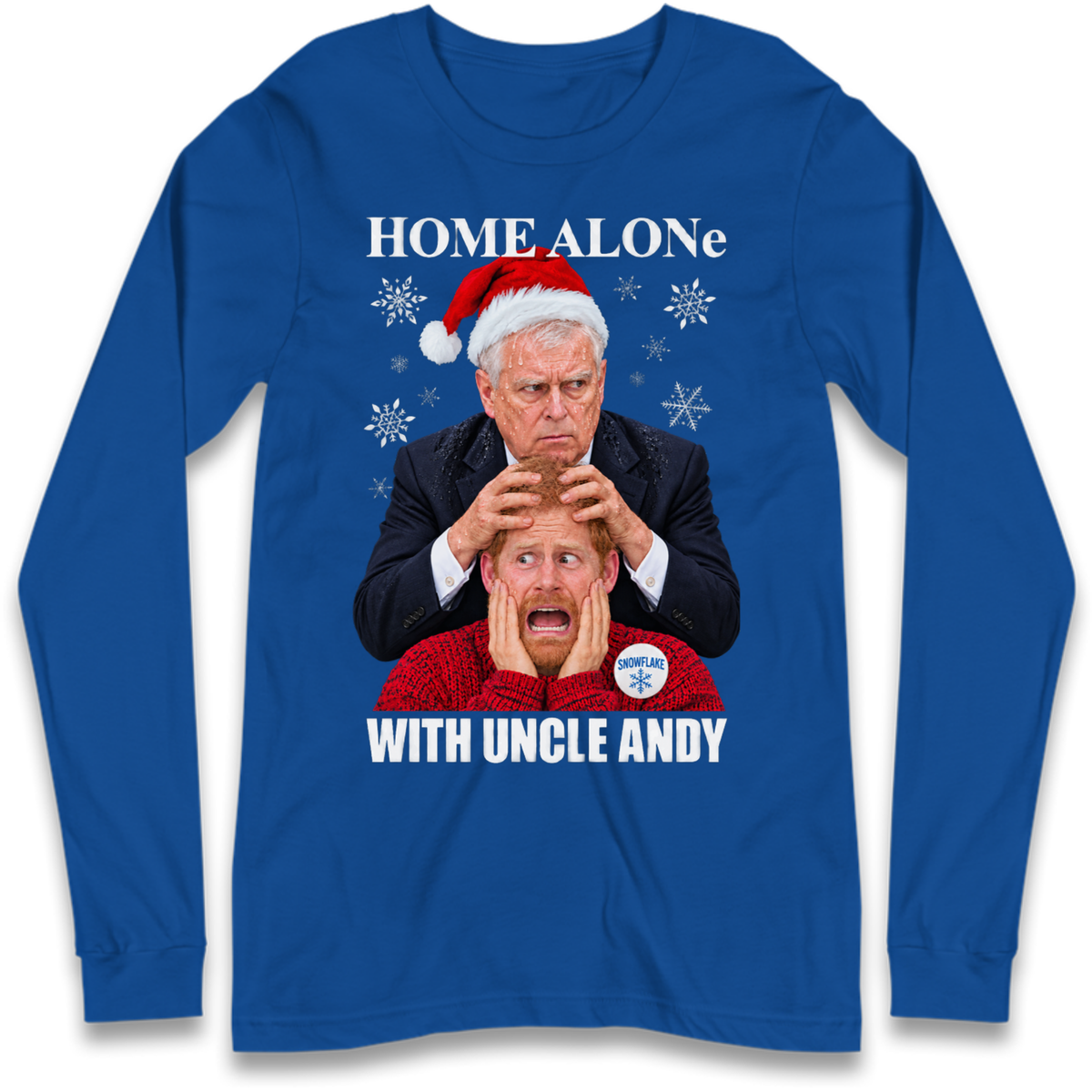 Home Alone Prince Harry Andrew Christmas Long Sleeve T-Shirt
