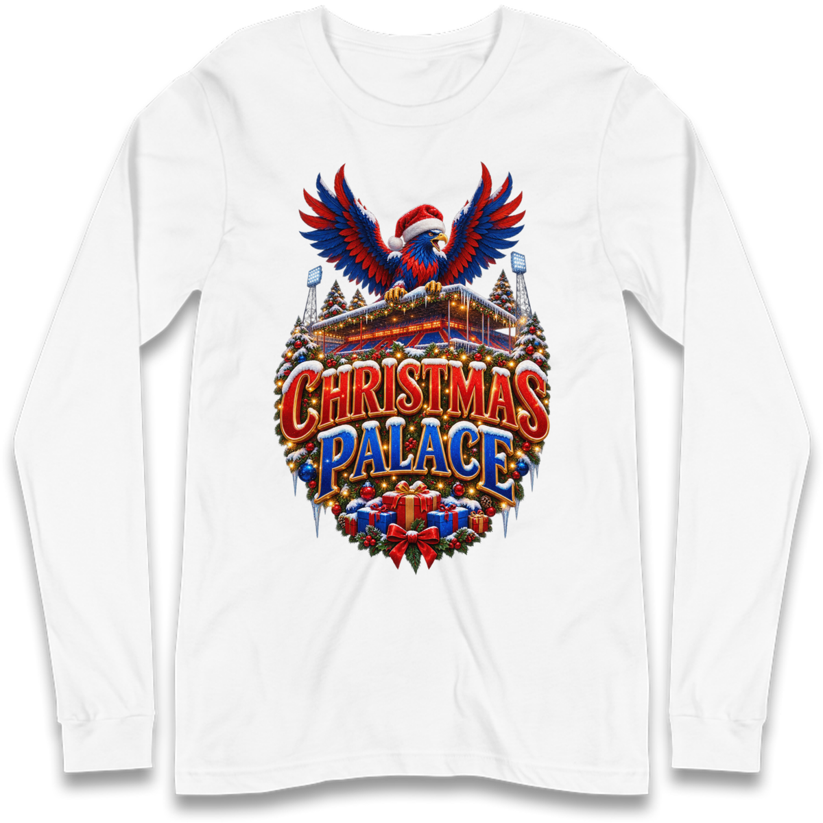 Crystal Palace Football Christmas Long Sleeve T-Shirt