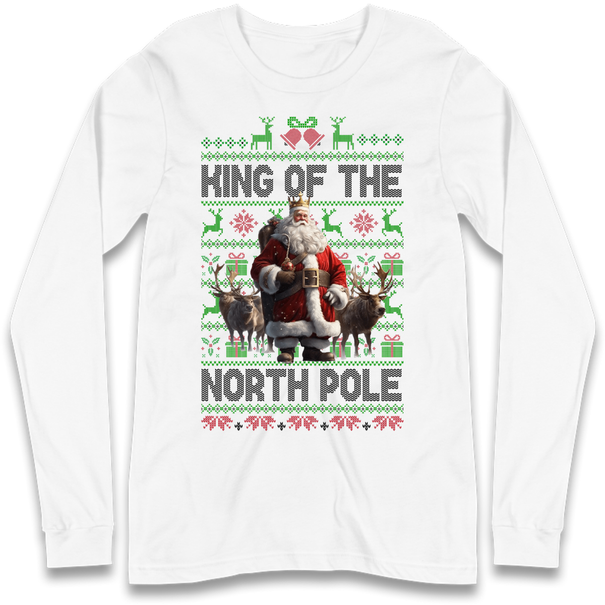 King Santa Christmas Long Sleeve T-Shirt