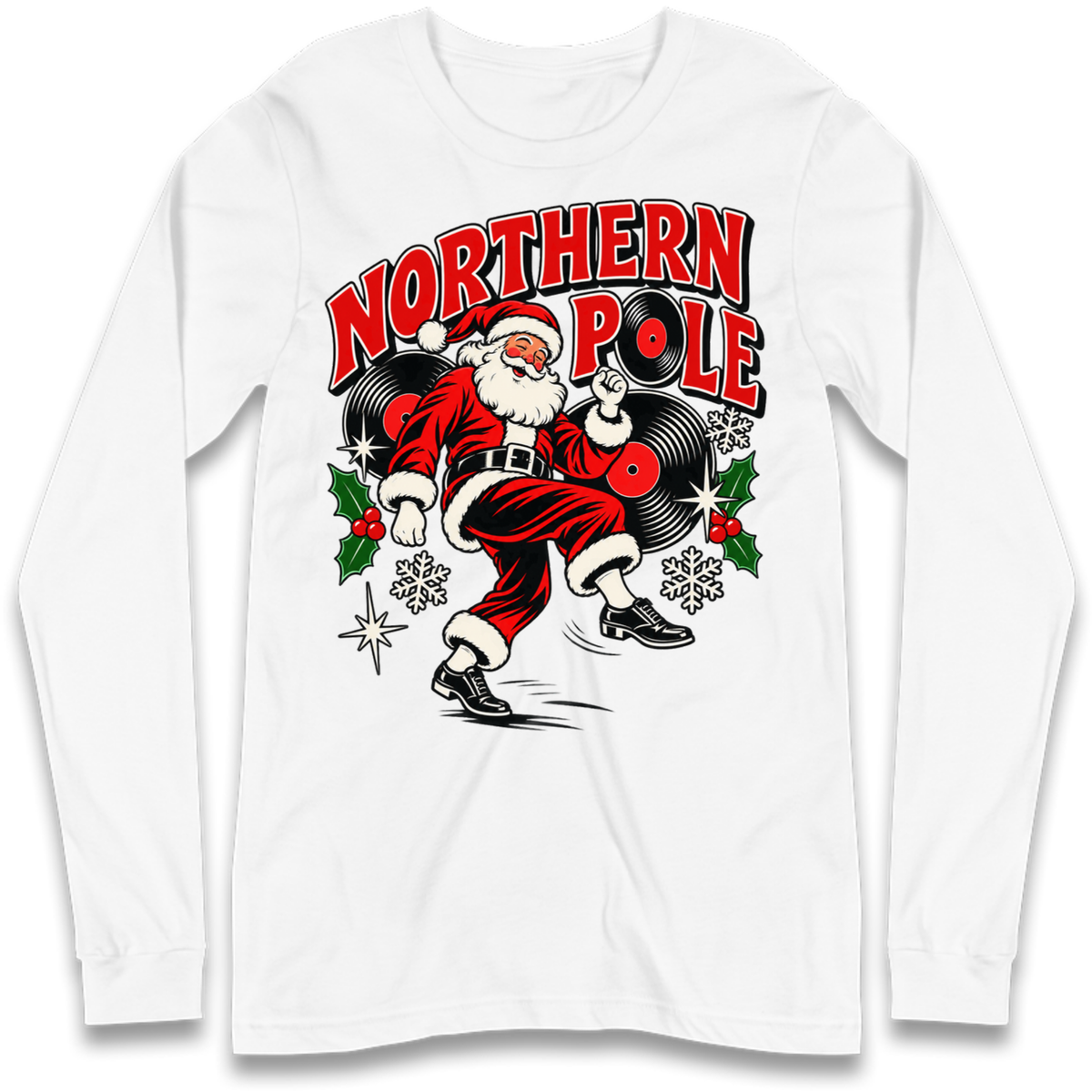 Northern Soul Christmas Long Sleeve T-Shirt