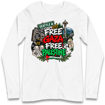 Macklemore Ed Sheeran Tour Palestine Long Sleeve T-Shirt