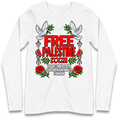 Macklemore and Friends Free Palestine Tour Long Sleeve T-Shirt