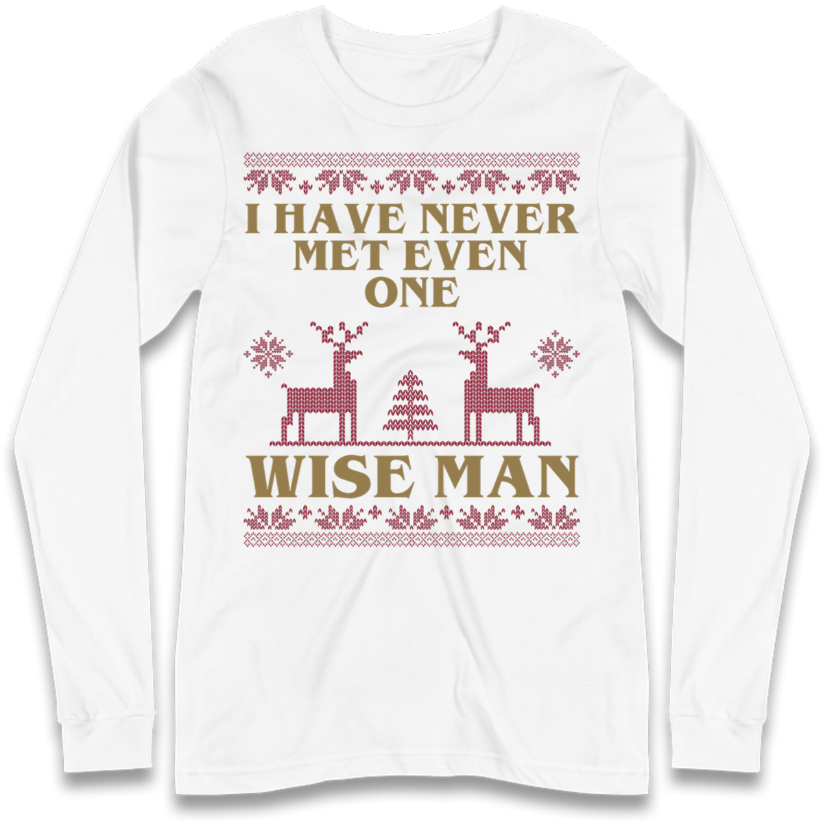 Retro Festive Graphic Long Sleeve T-Shirt