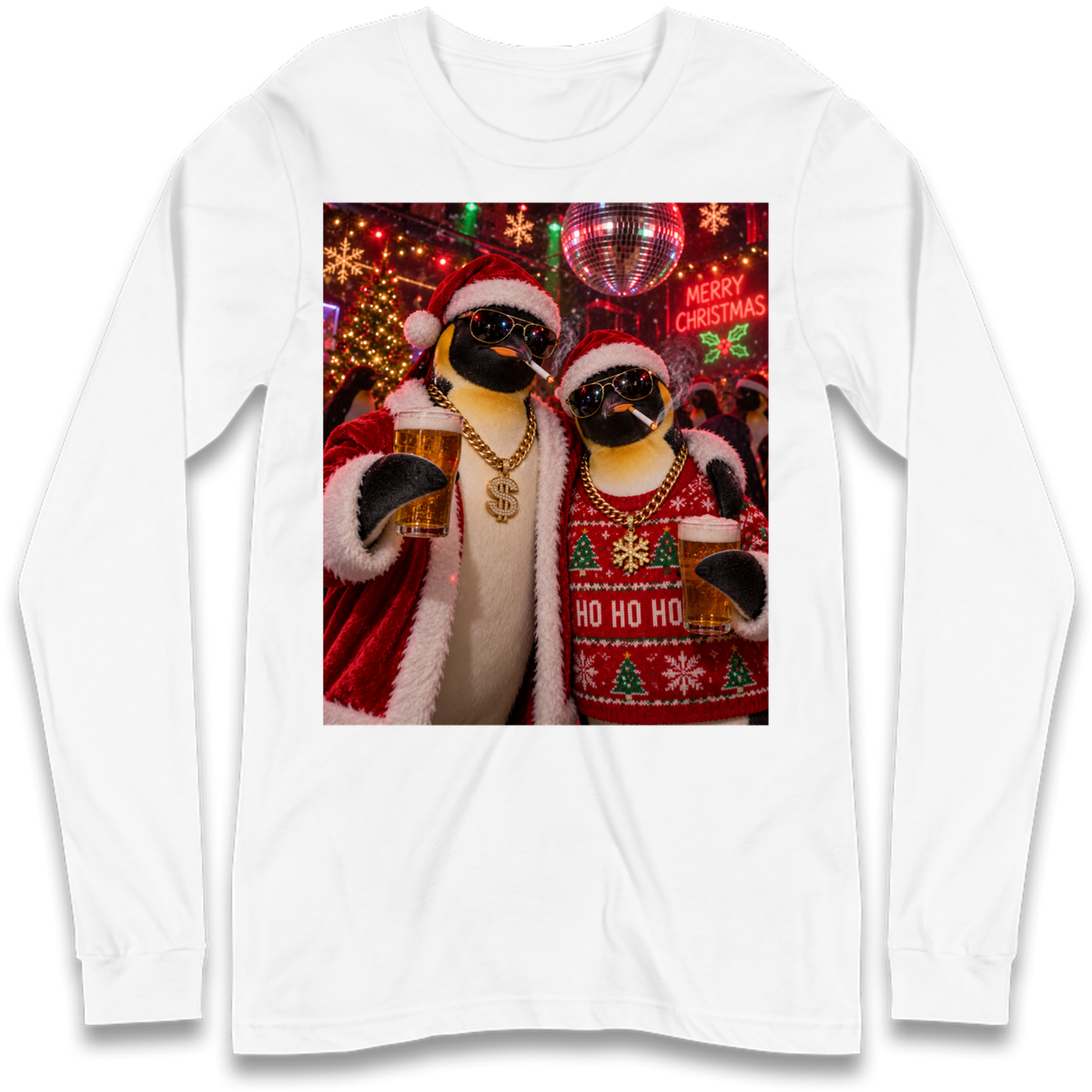 Penguin Christmas Long Sleeve T-Shirt