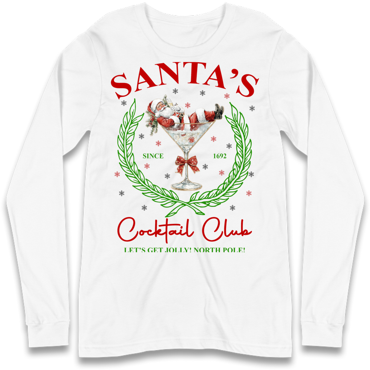Cocktail Lover Christmas Long Sleeve T-Shirt