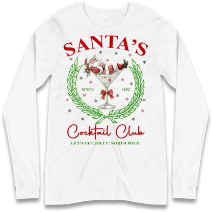 Cocktail Lover Christmas Long Sleeve T-Shirt