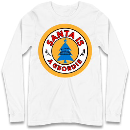 Geordie Santa  Christmas Long Sleeve T-Shirt