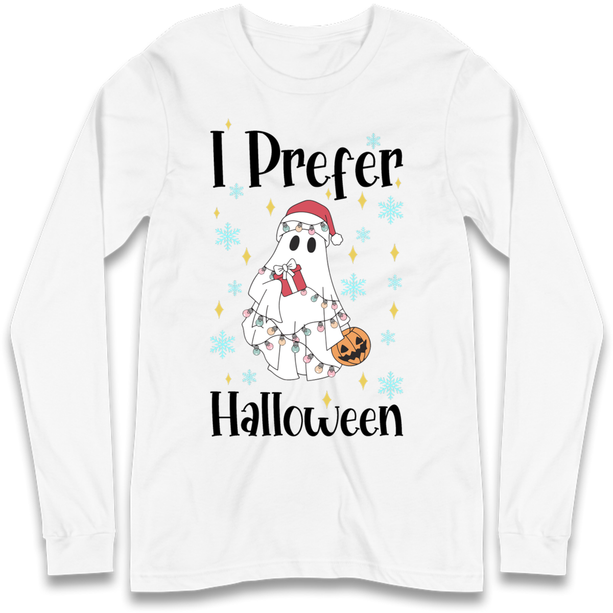 Halloween Christmas Crossover Long Sleeve T-Shirt