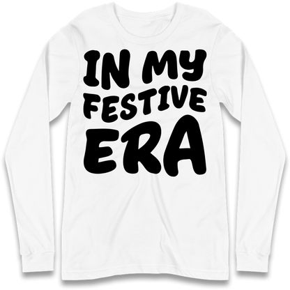 Modern Christmas Slogan Long Sleeve T-Shirt