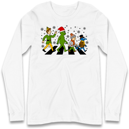 Abbey Road Walk Christmas jumper Long Sleeve T-Shirt