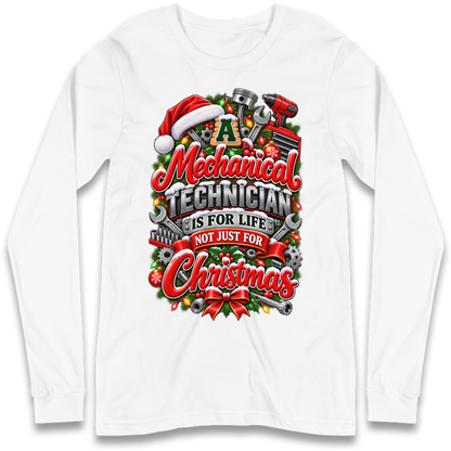 Mechanical Technician Christmas Long Sleeve T-Shirt
