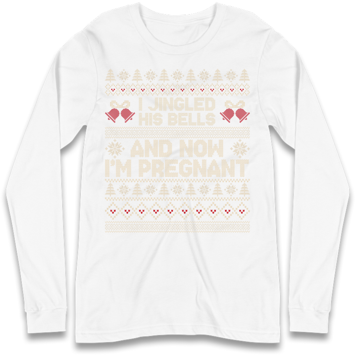 Pregnant At Christmas Long Sleeve T-Shirt