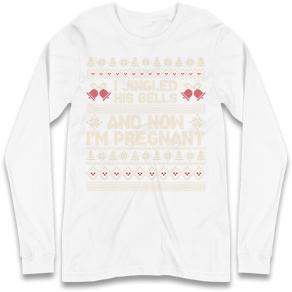 Pregnant At Christmas Long Sleeve T-Shirt