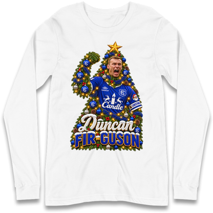 Duncan Ferguson Everton Christmas Long Sleeve T-Shirt