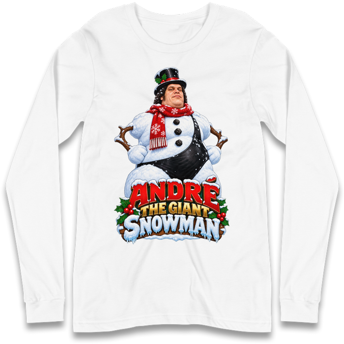 Andre The Giant Christmas Long Sleeve T-Shirt