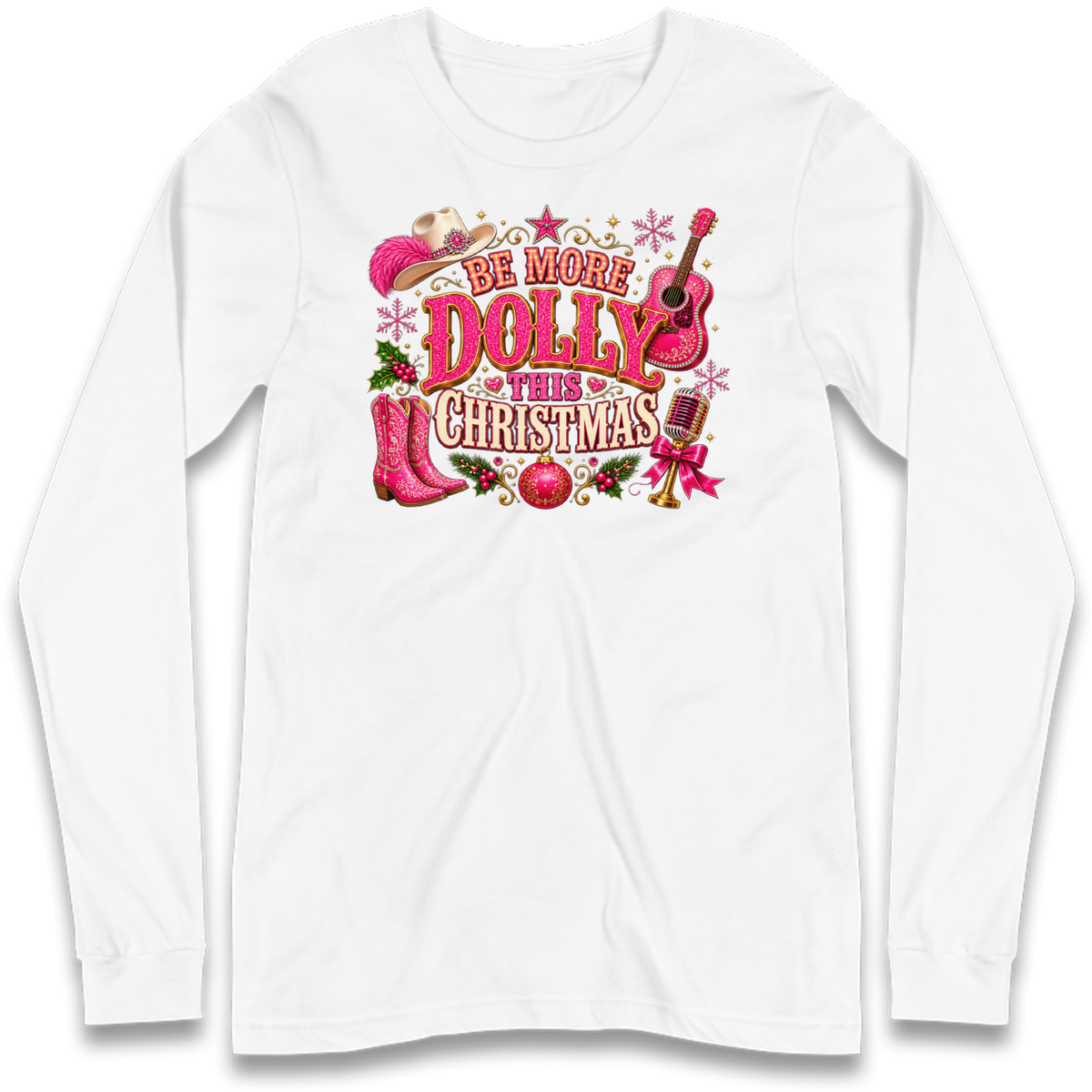 Dolly Parton Christmas Long Sleeve T-Shirt