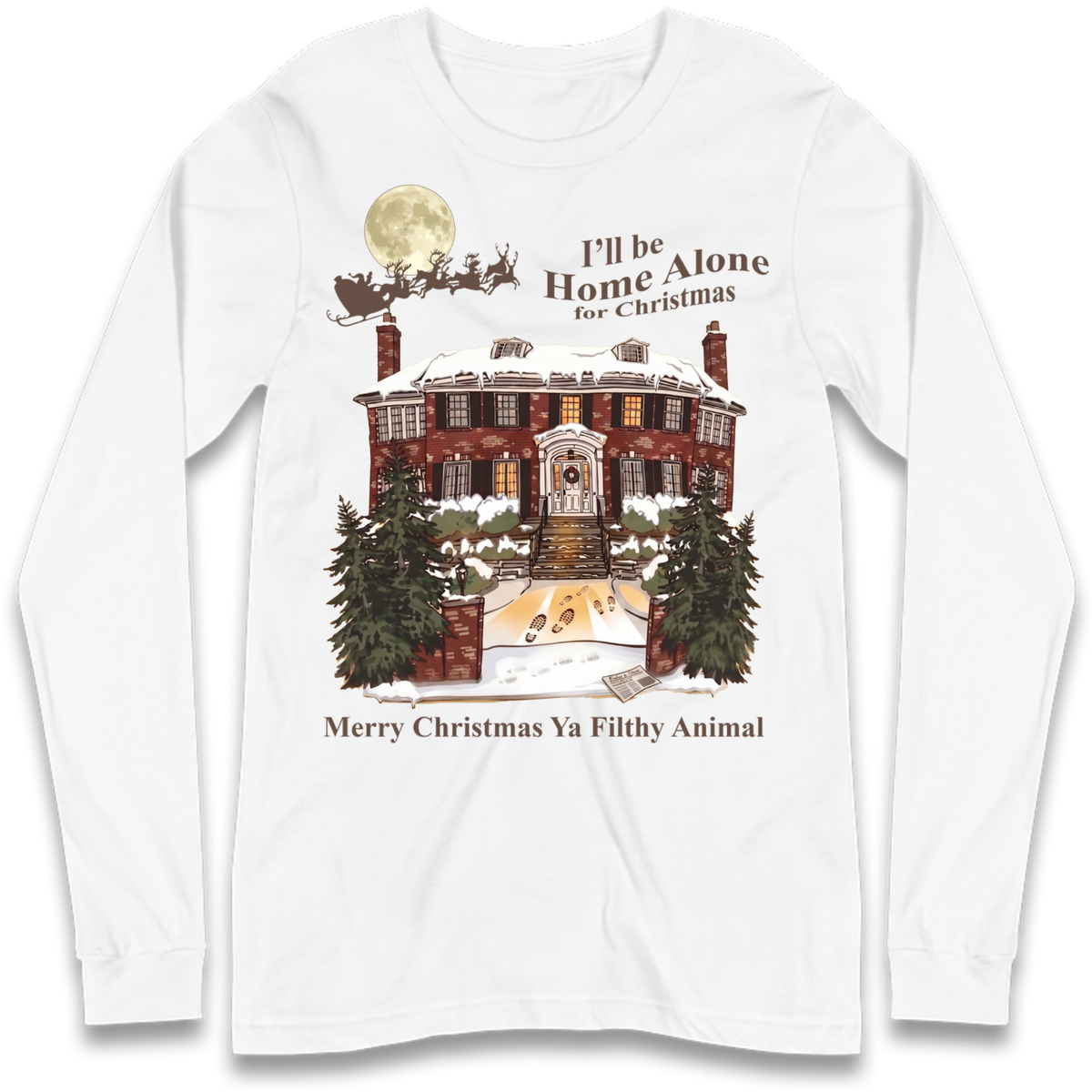Home Alone Festive Christmas Long Sleeve T-Shirt