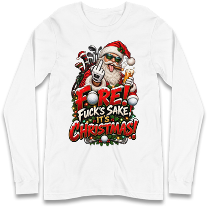 Rude Golf Christmas Long Sleeve T-Shirt