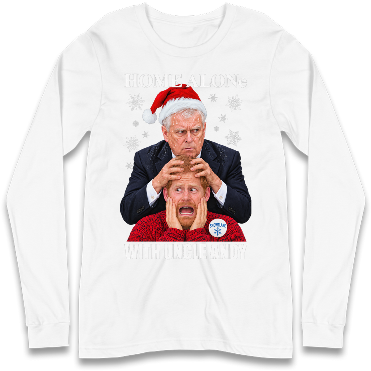 Home Alone Prince Harry Andrew Christmas Long Sleeve T-Shirt