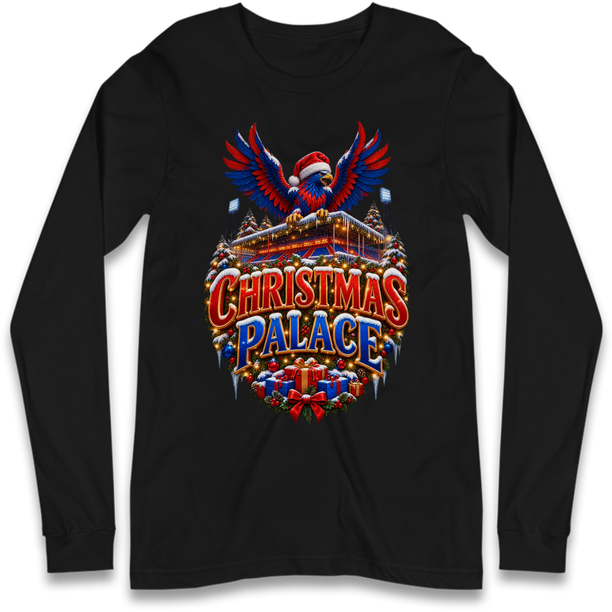 Crystal Palace Football Christmas Long Sleeve T-Shirt