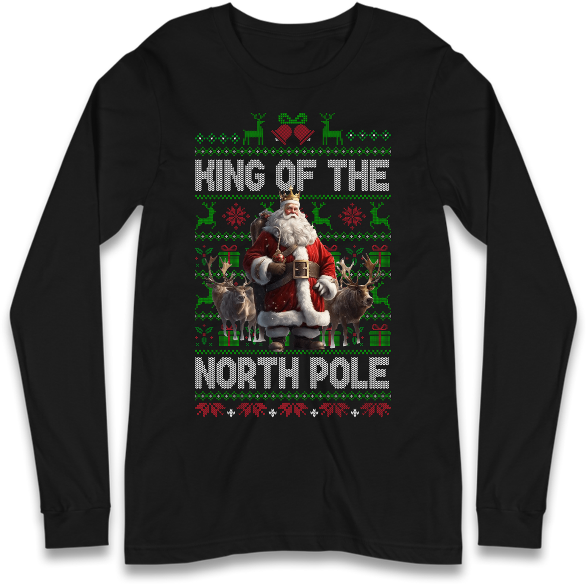 King Santa Christmas Long Sleeve T-Shirt