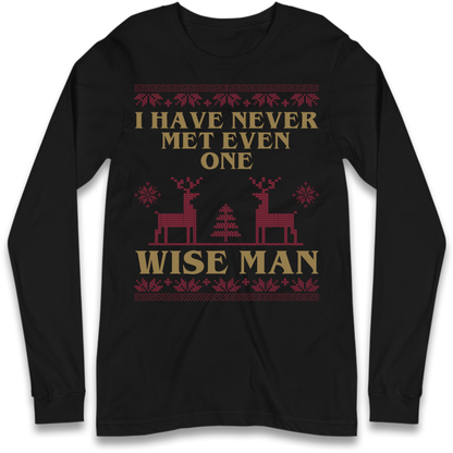 Retro Festive Graphic Long Sleeve T-Shirt