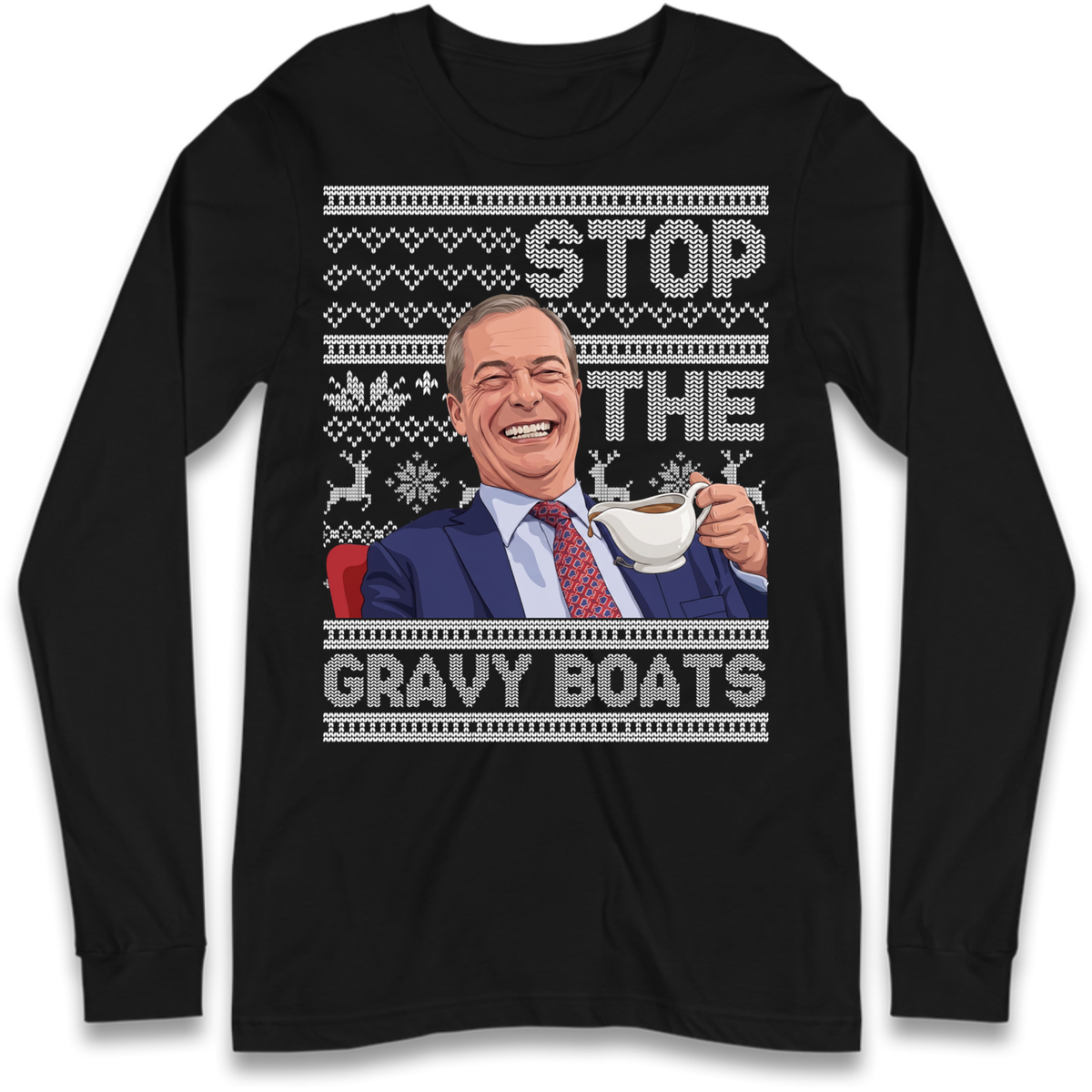 Satirical Festive Top Long Sleeve T-Shirt