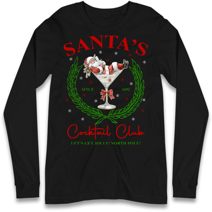 Cocktail Lover Christmas Long Sleeve T-Shirt