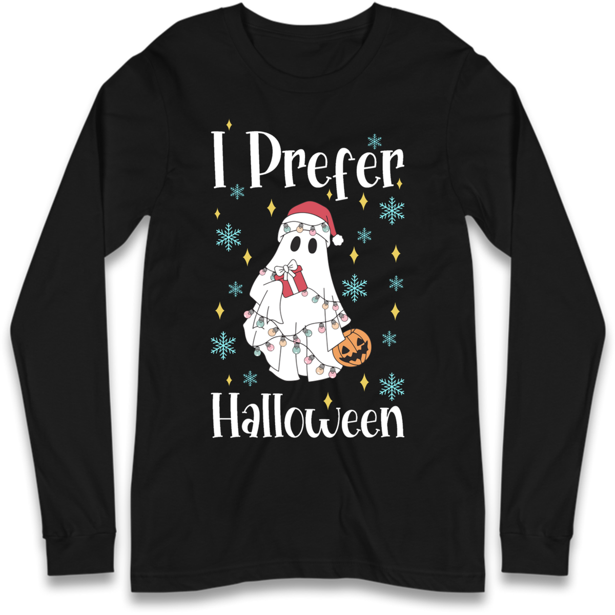 Halloween Christmas Crossover Long Sleeve T-Shirt