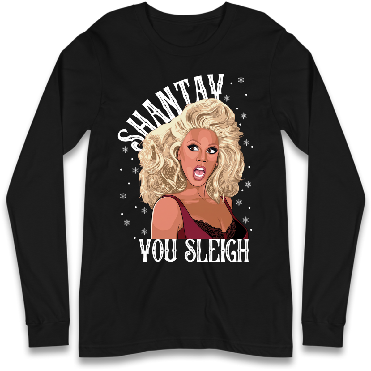 drag christmas clothing Long Sleeve T-Shirt