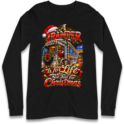 Trucker Christmas Long Sleeve T-Shirt